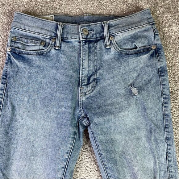Abercrombie & Fitch Jeans Men's 28X27.5 Blue Skinny Mid-Rise Light Denim - Picture 2 of 11